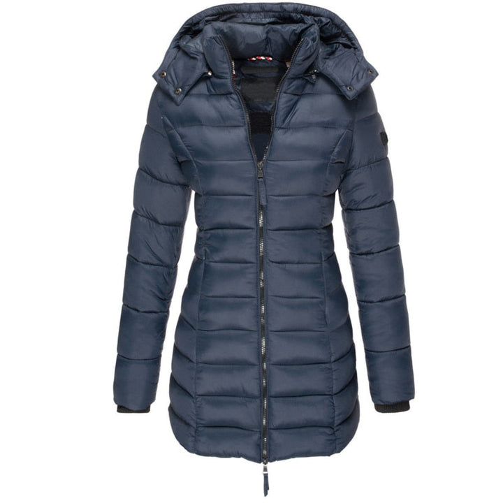 Warm Women's Down Jacket with Hood - Olivia