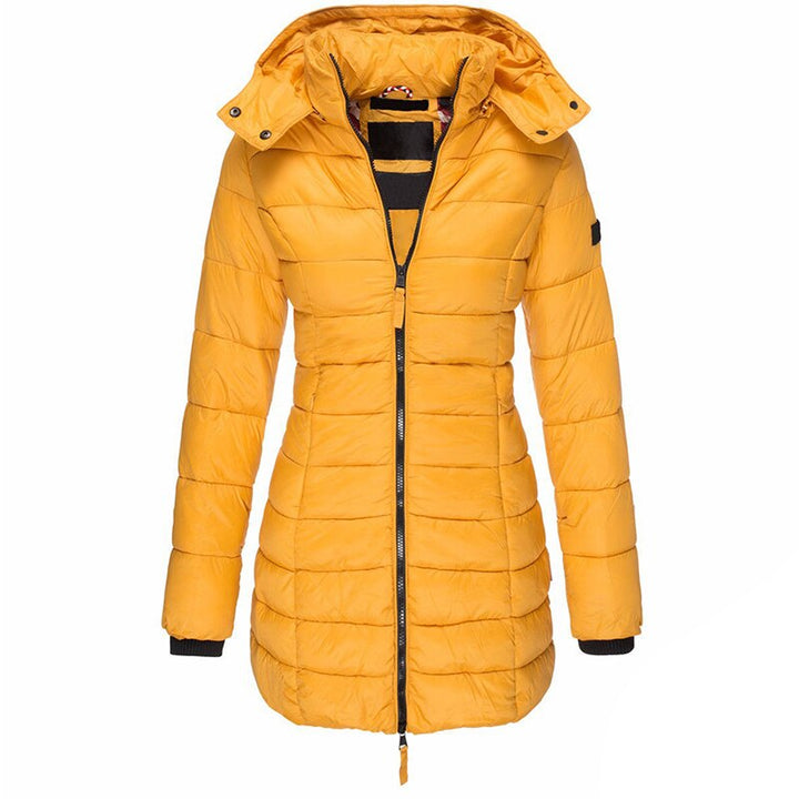 Warm Women's Down Jacket with Hood - Olivia