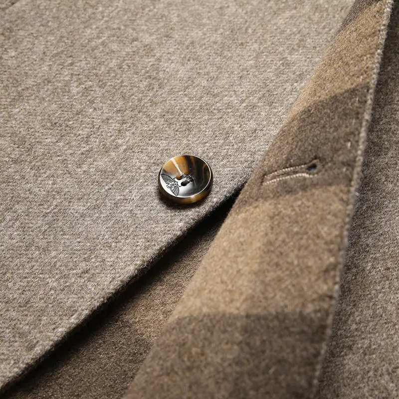 Half-length men's coat made of wool-cashmere – Victor