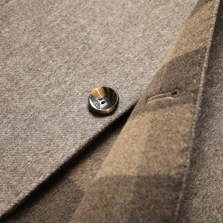 Half-length men's coat made of wool-cashmere – Victor