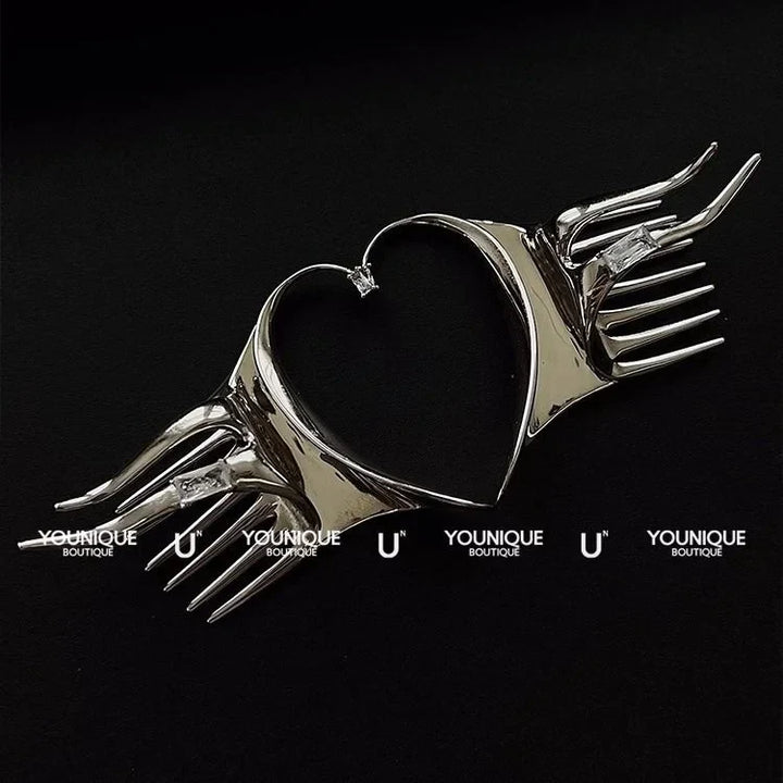 Elven Wings Silver Earrings – Elysia