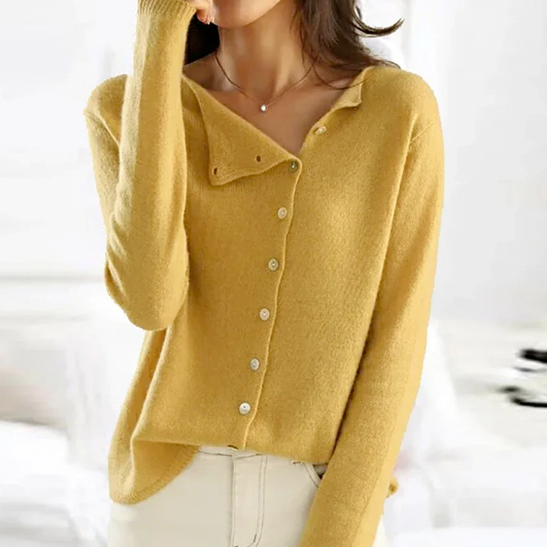Trendy damepullover med V-udskæring - Sienna