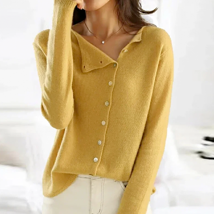 Trendy damepullover med V-udskæring - Sienna