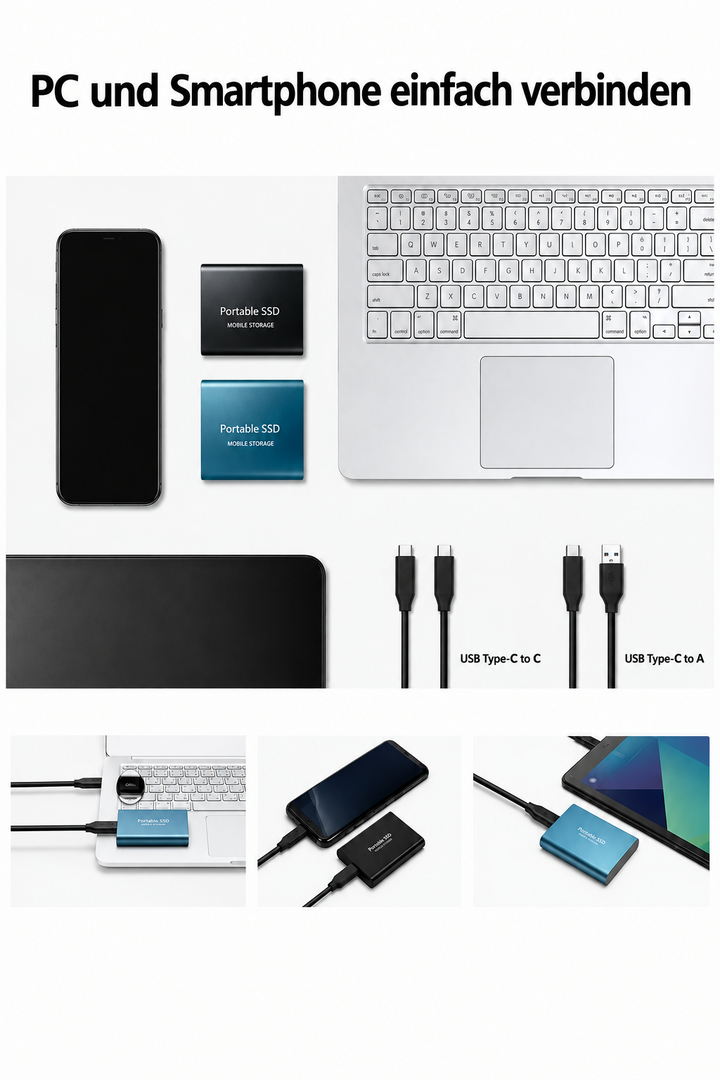 External SSD 128TB - Compact and Fast Portable Storage Drive 3