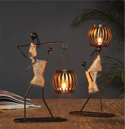 Retro & Stylish Candle Holder - VintageMan