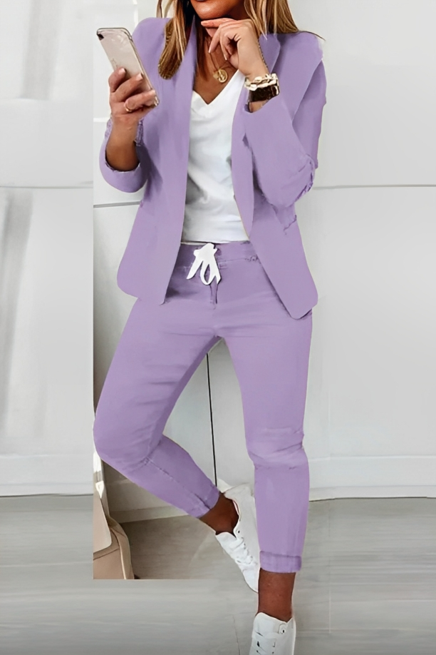 Zweiteiliges Damen Blazer-Set für Alltag & Events – Alina