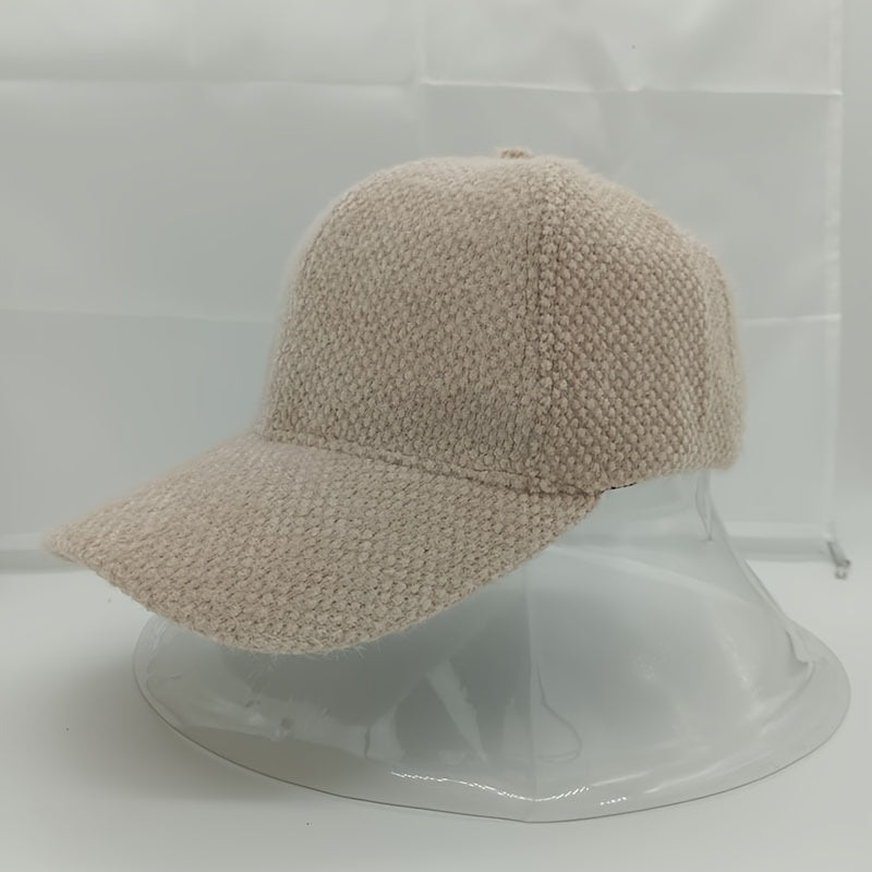 Warm women's baseball cap with faux fur for autumn & winter – Lorena