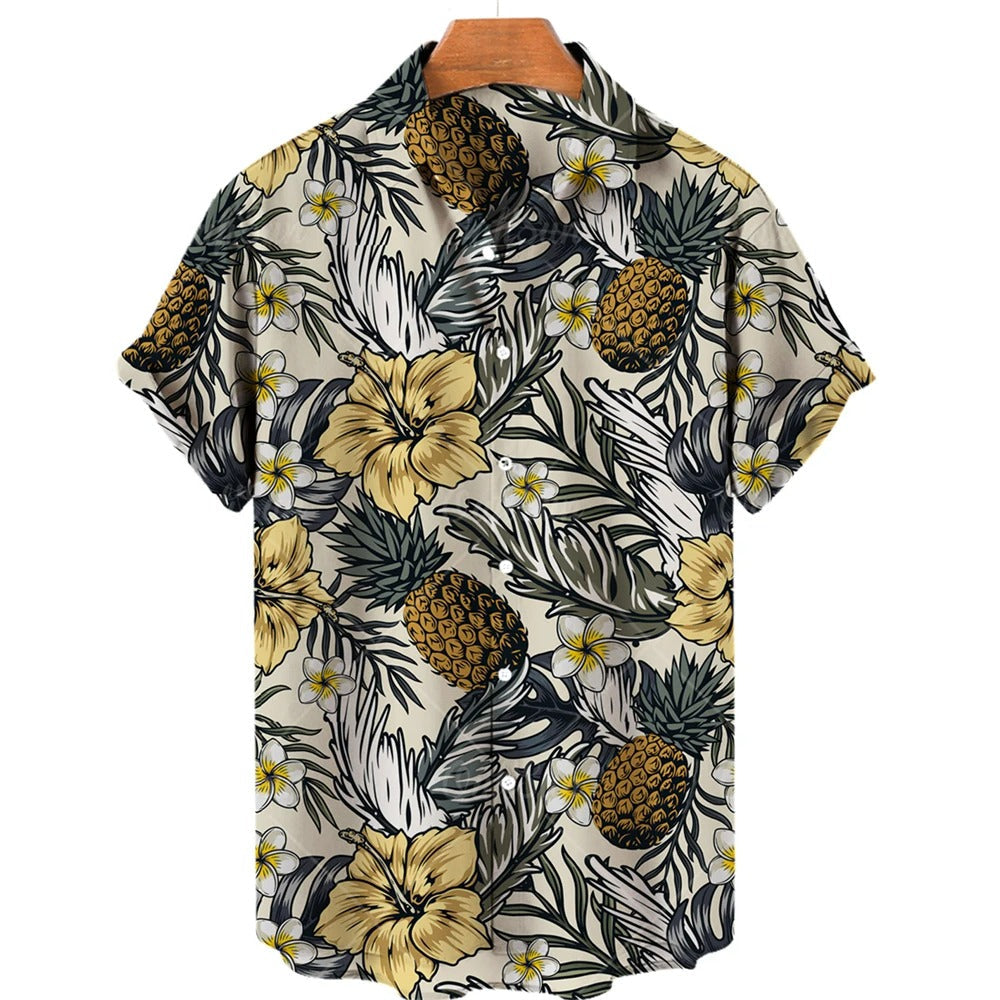 Camisa hawaiana tropical de manga corta – Mateo