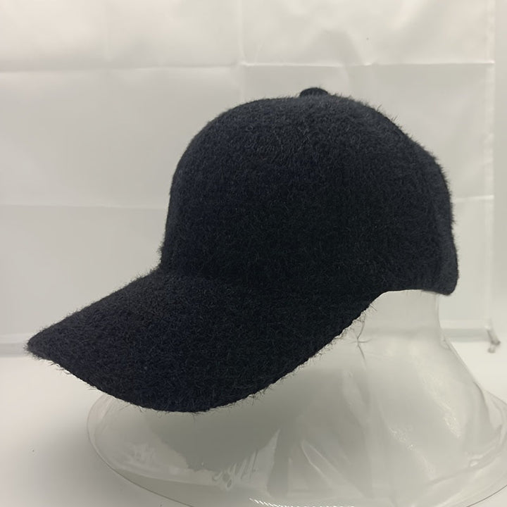 Warm women's baseball cap with faux fur for autumn & winter – Lorena