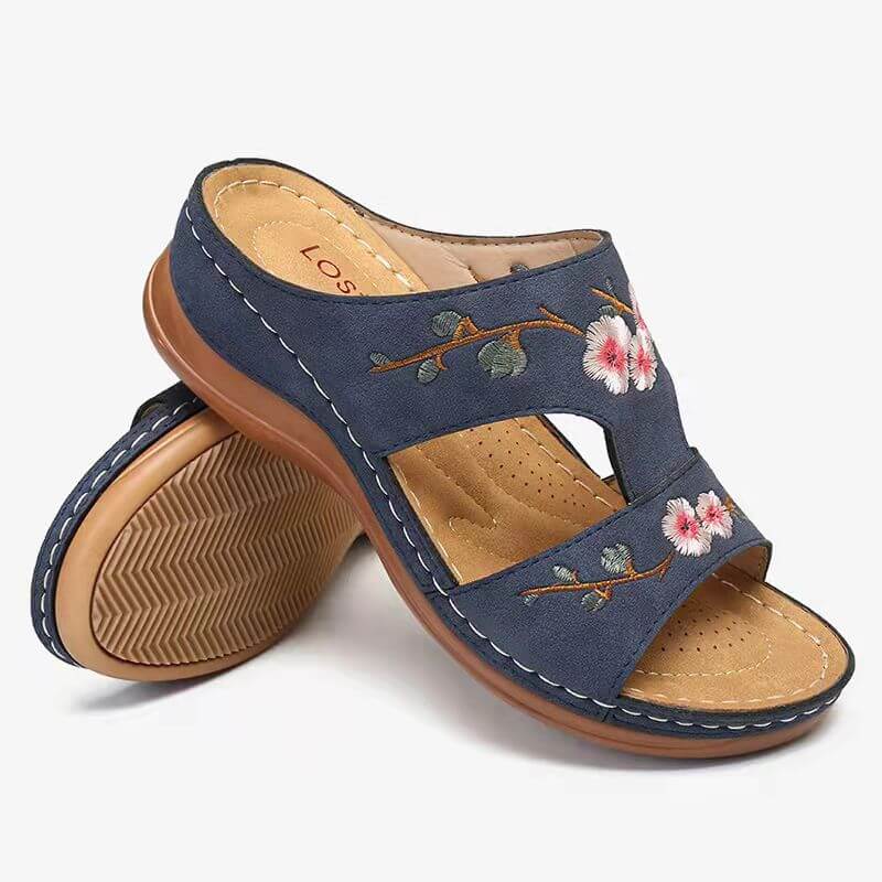 Orthopädische Blumen-Sandalen für Damen – Florina