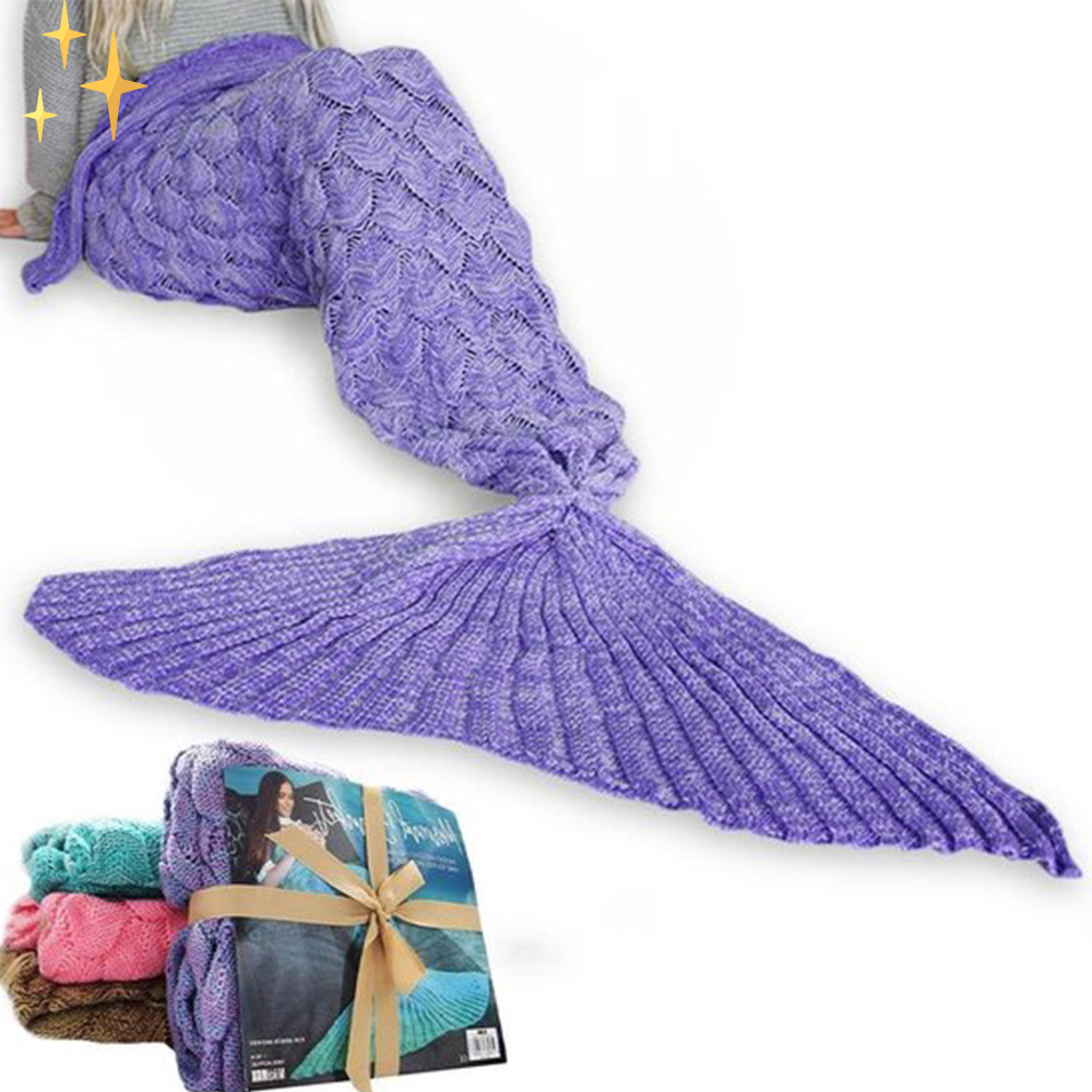 Warm Knitted Mermaid Blanket – MermaidDreams