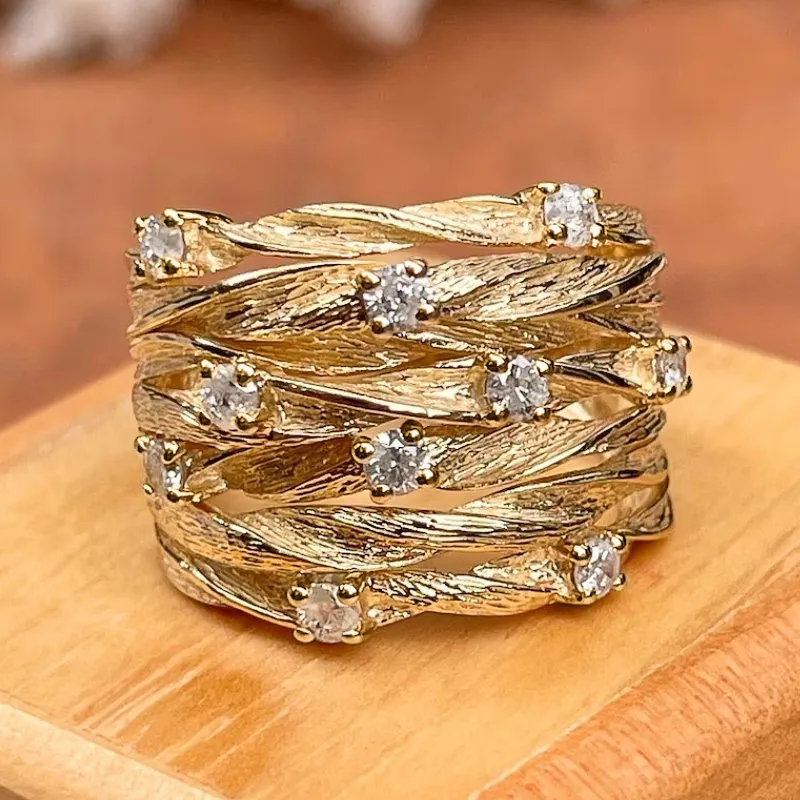 Vintage gyllen ring - Amarisse