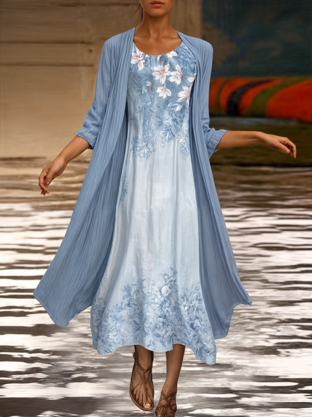 Dress with floral pattern – Eliana