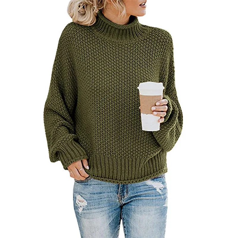 Luxe Suéter de Cuello Alto para Mujer - Emma