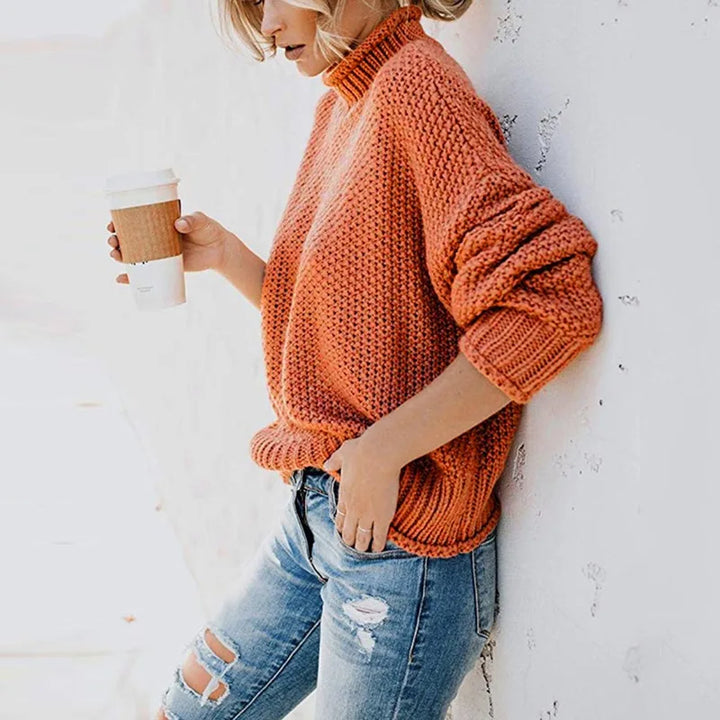 Luxe Suéter de Cuello Alto para Mujer - Emma
