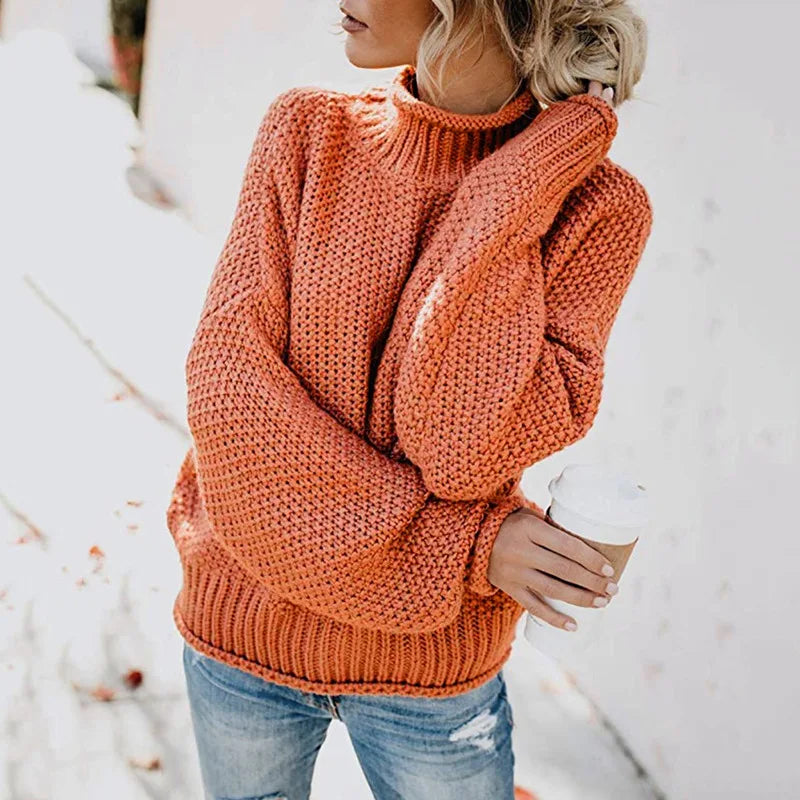 Luxe Suéter de Cuello Alto para Mujer - Emma