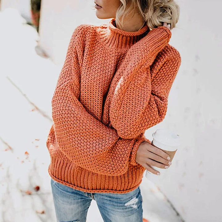 Luxe Suéter de Cuello Alto para Mujer - Emma