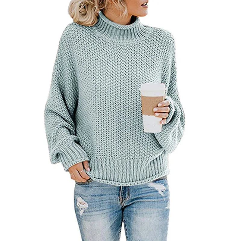 Luxe Suéter de Cuello Alto para Mujer - Emma