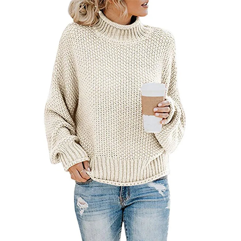 Luxe Suéter de Cuello Alto para Mujer - Emma