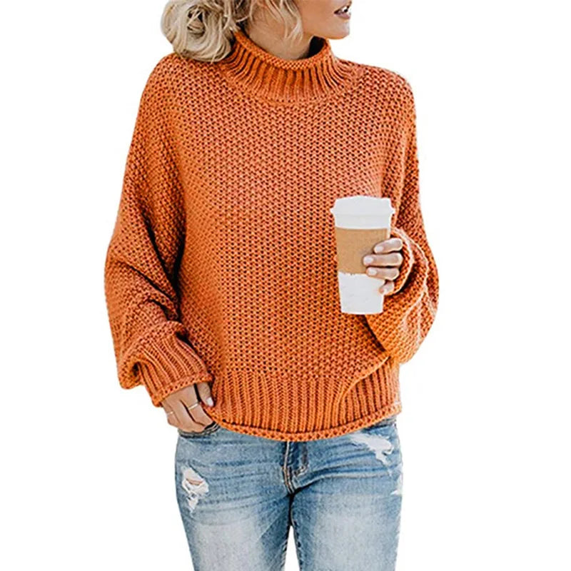Luxe Suéter de Cuello Alto para Mujer - Emma