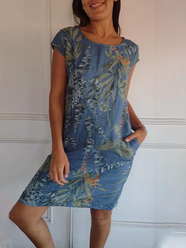 Vestido cómodo con escote redondo – Valentina