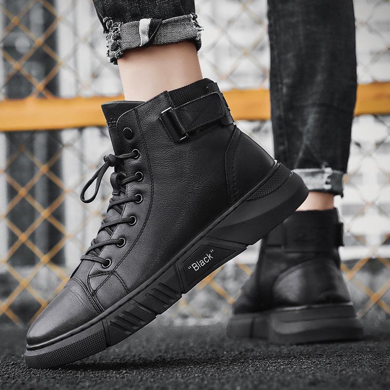 Black Handmade Leather Boots for Men – ShadowStep