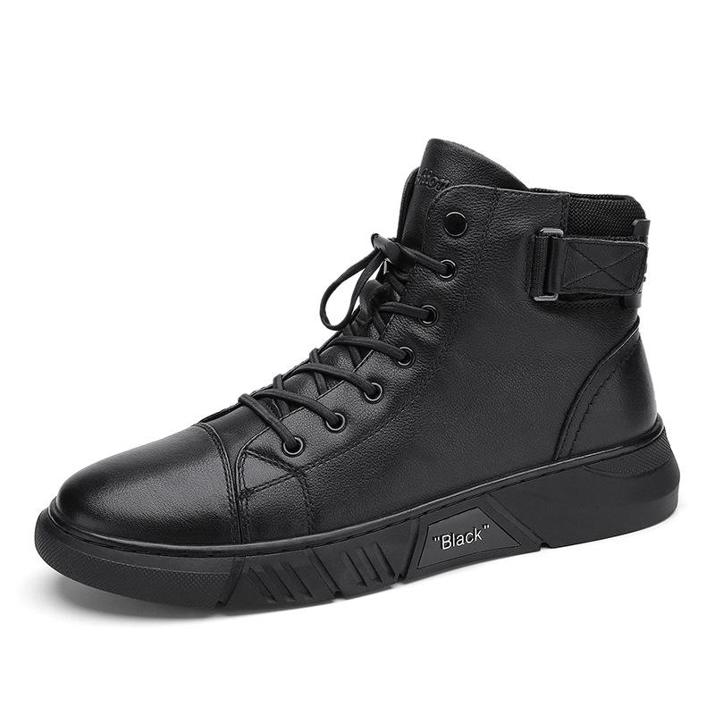 Black Handmade Leather Boots for Men – ShadowStep