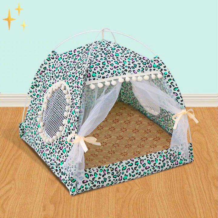 Tienda para mascotas con sombra y cortinas - PetTent