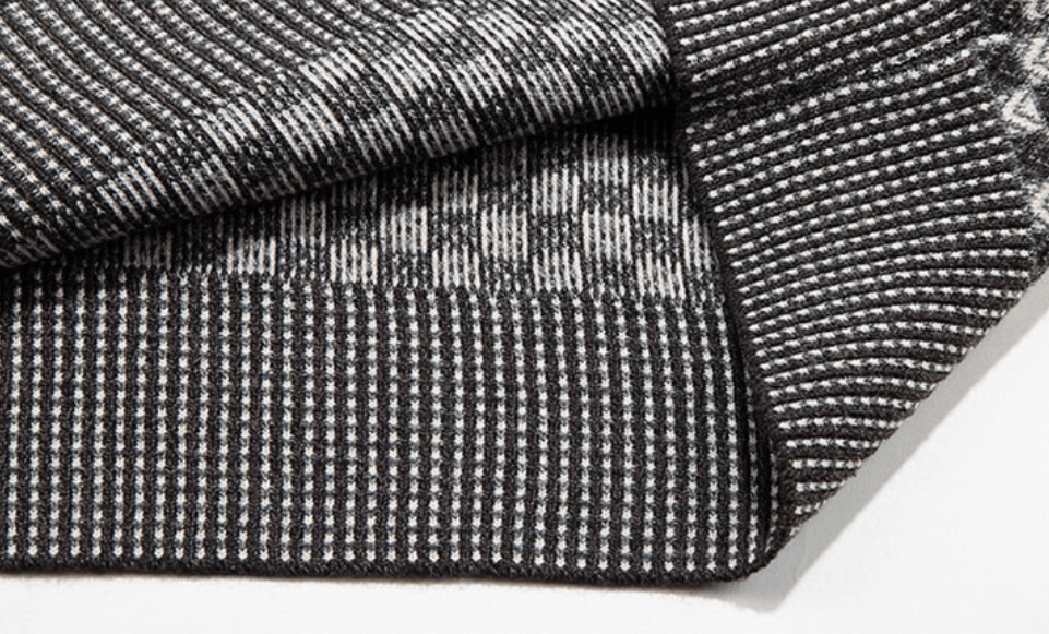 Men's Sweater with Checkered Knit Pattern – Fabian