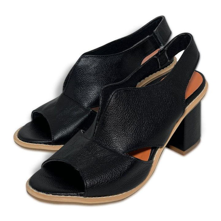 Damen Ledersandalen mit Absatz & Komfortfußbett – Selina