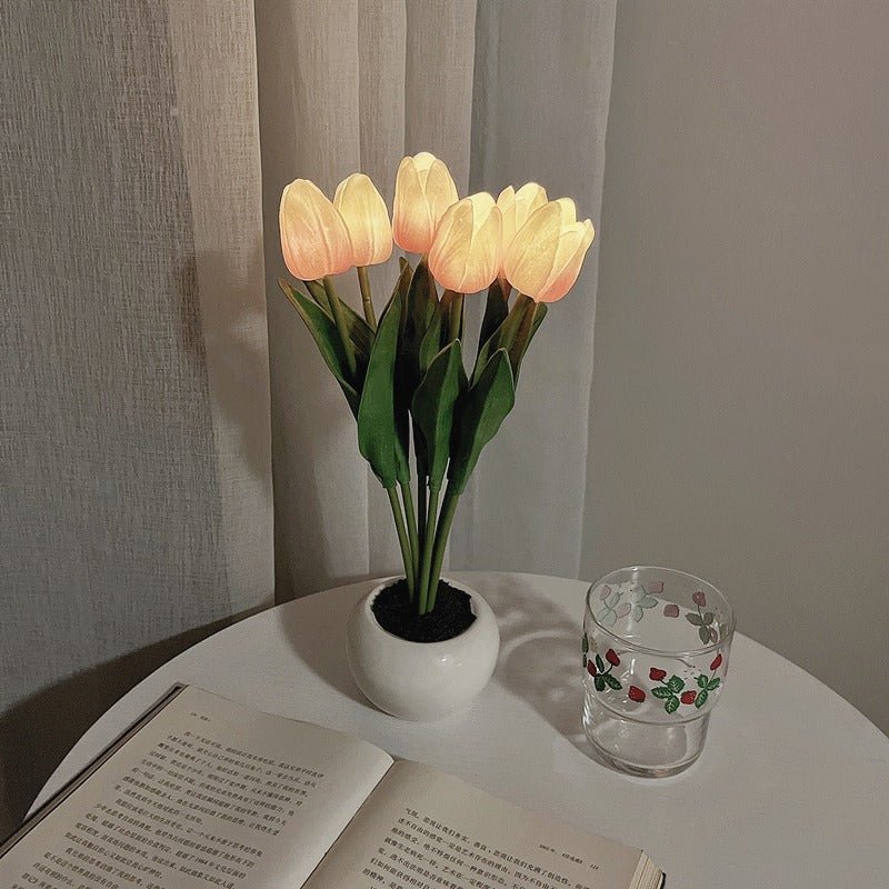 Lámpara de mesa decorativa LED Tulipán – Florima