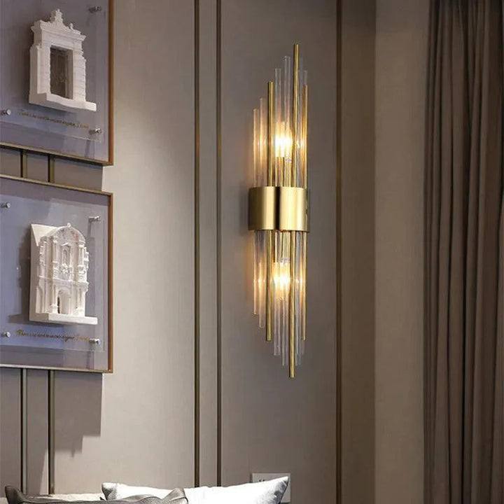 LED wall light in gold or black – Lumaris
