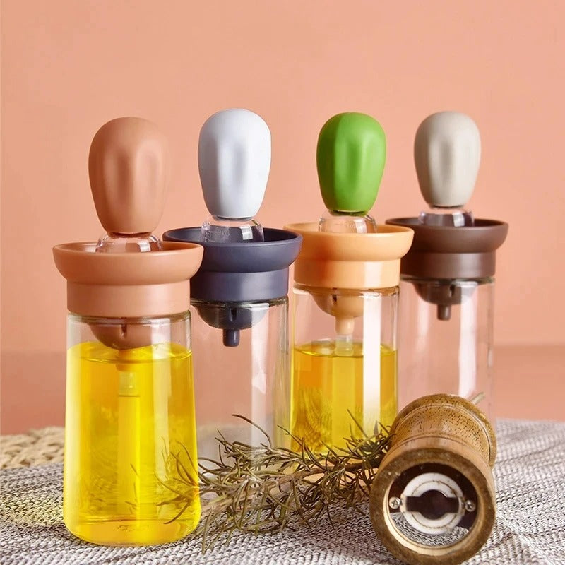 Silicone Oil Bottle with Brush Head - OilBuddy