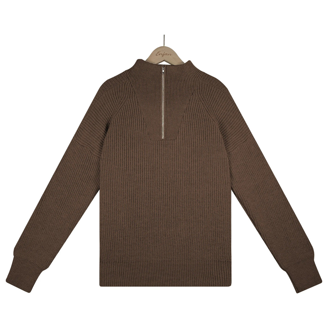 Jersey de media cremallera de punto - Sienna