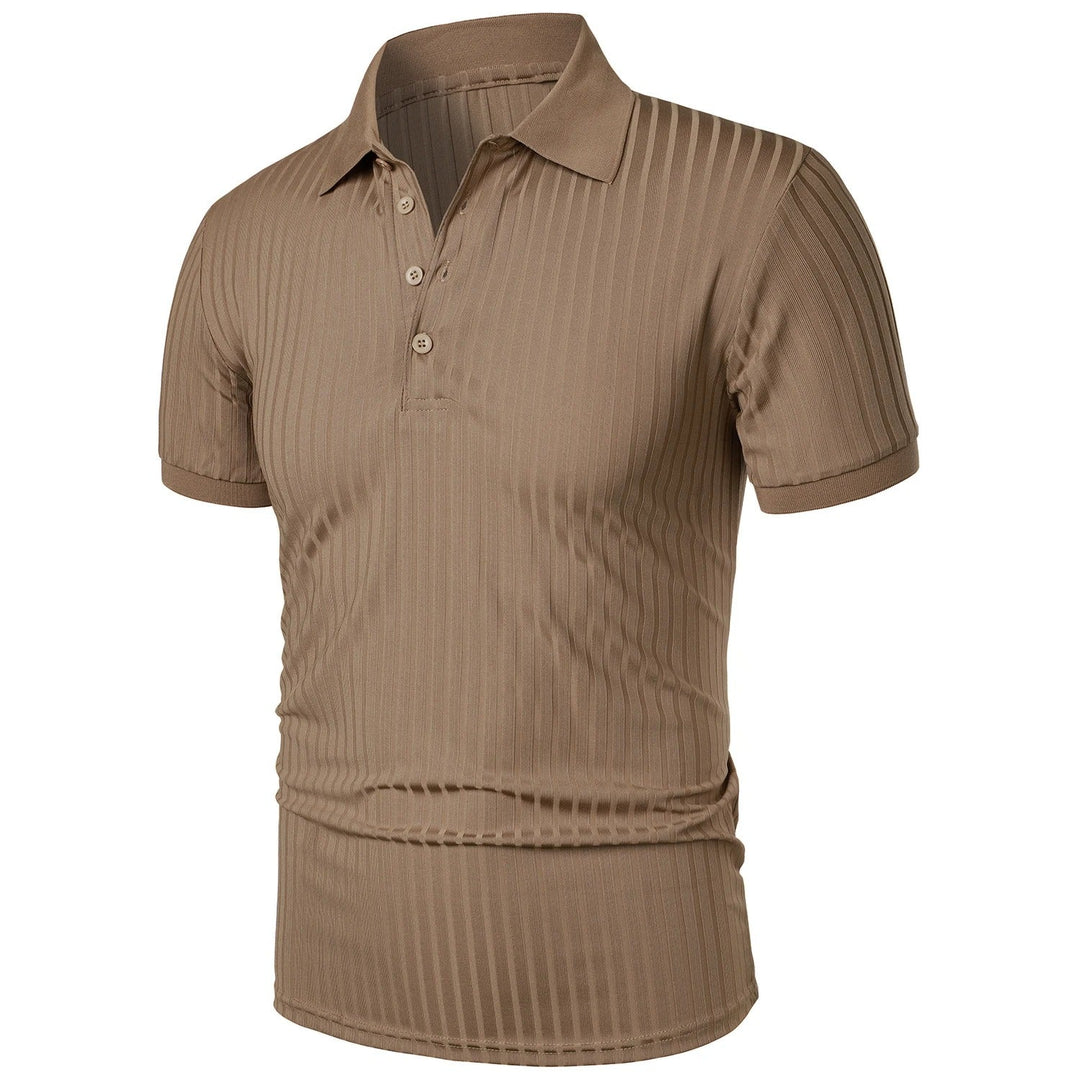 Comfortable & Stylish Breathable Men's Polo Shirt with Button Placket – Nevan