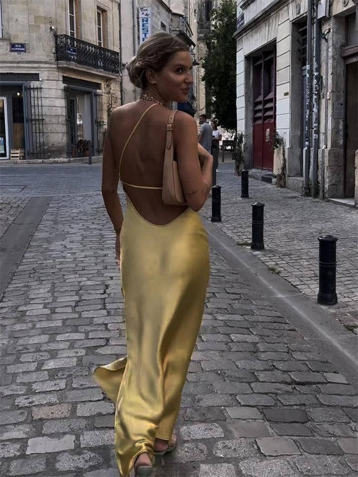 Elegant gult sommerkjole – Juliette
