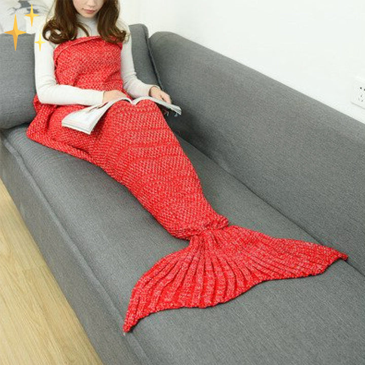 Warm Knitted Mermaid Blanket – MermaidDreams