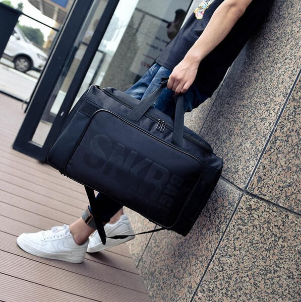 Bolsa de viaje impermeable con múltiples compartimentos para zapatillas y equipo