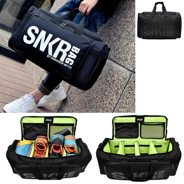 Bolsa de viaje impermeable con múltiples compartimentos para zapatillas y equipo