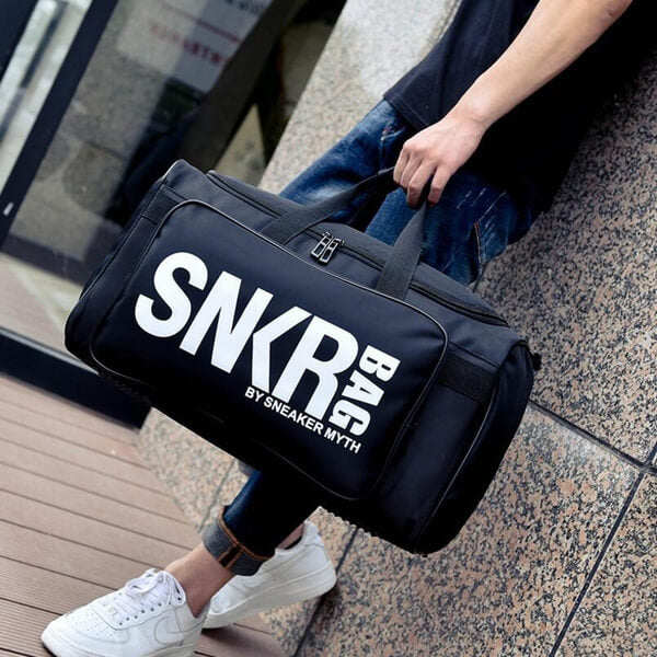 Bolsa de viaje impermeable con múltiples compartimentos para zapatillas y equipo