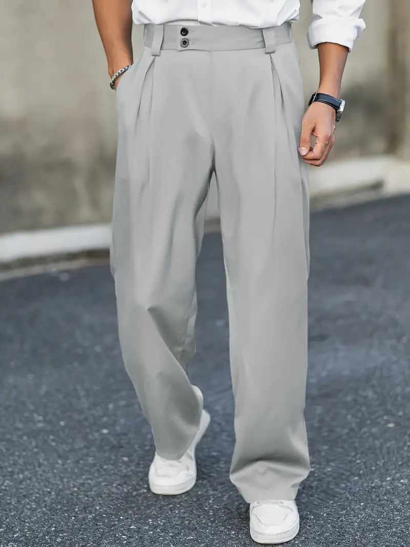 Loosely cut pants with pleats – Matteo