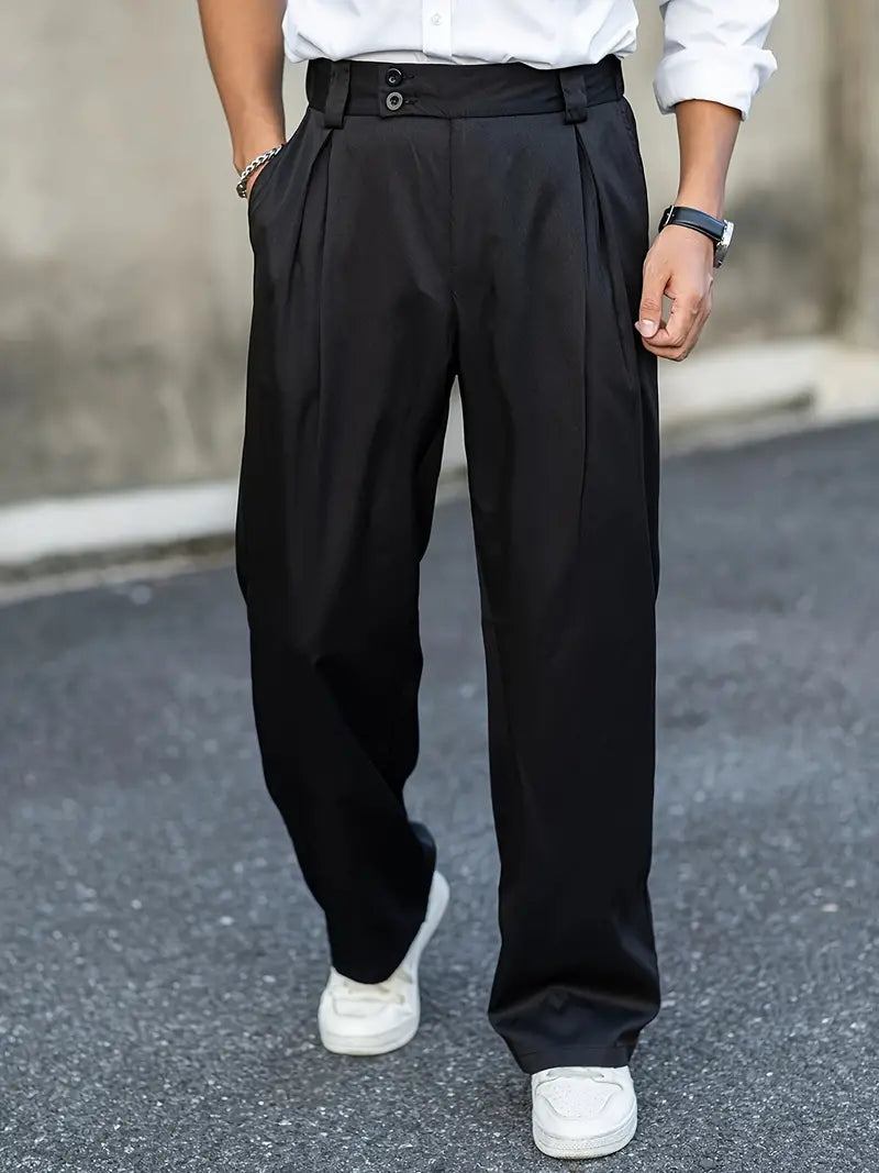 Loosely cut pants with pleats – Matteo