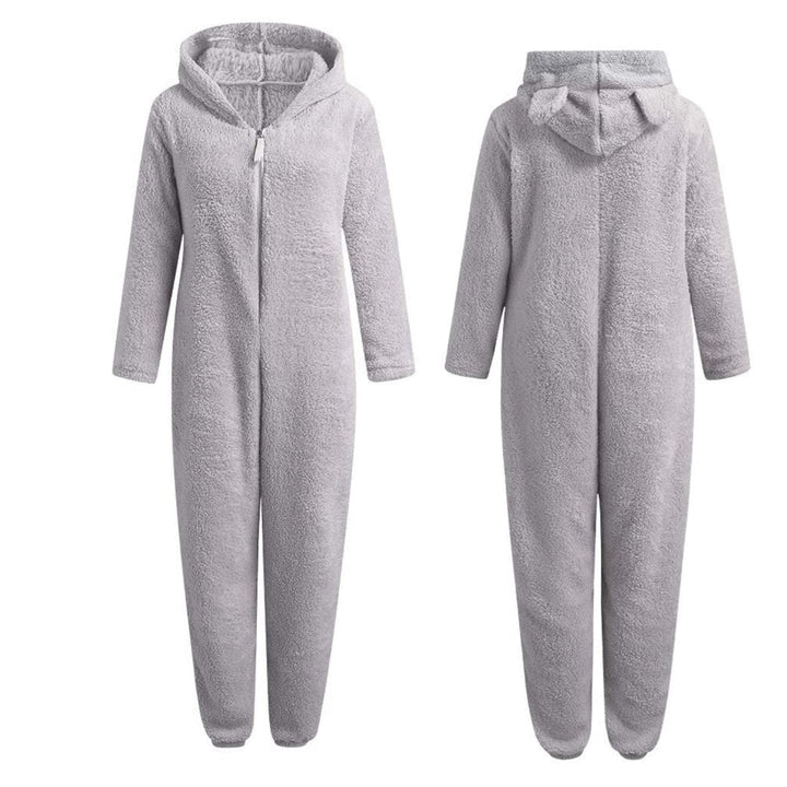 Superweicher Fleece-Overall mit Bärenohren – BearHug