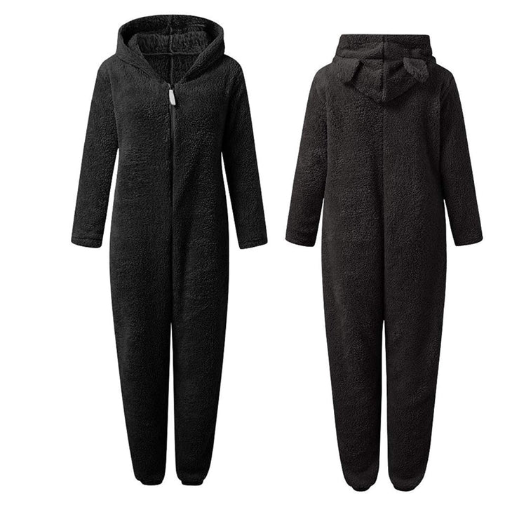 Superweicher Fleece-Overall mit Bärenohren – BearHug