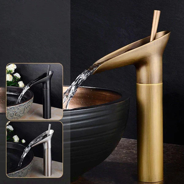 Luxe Waterfall Basin Faucet - CascadeFlow