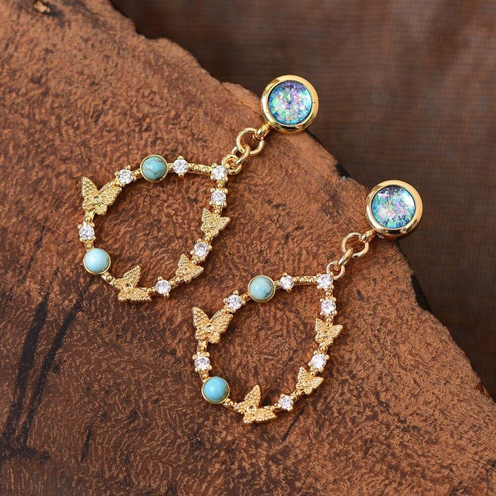 Elementary Opal Water Drop Earrings - Elyra