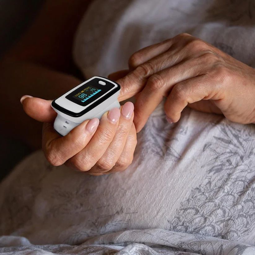 Ikke-invasiv finger-oximeter med LED-display – PrecisionPulse