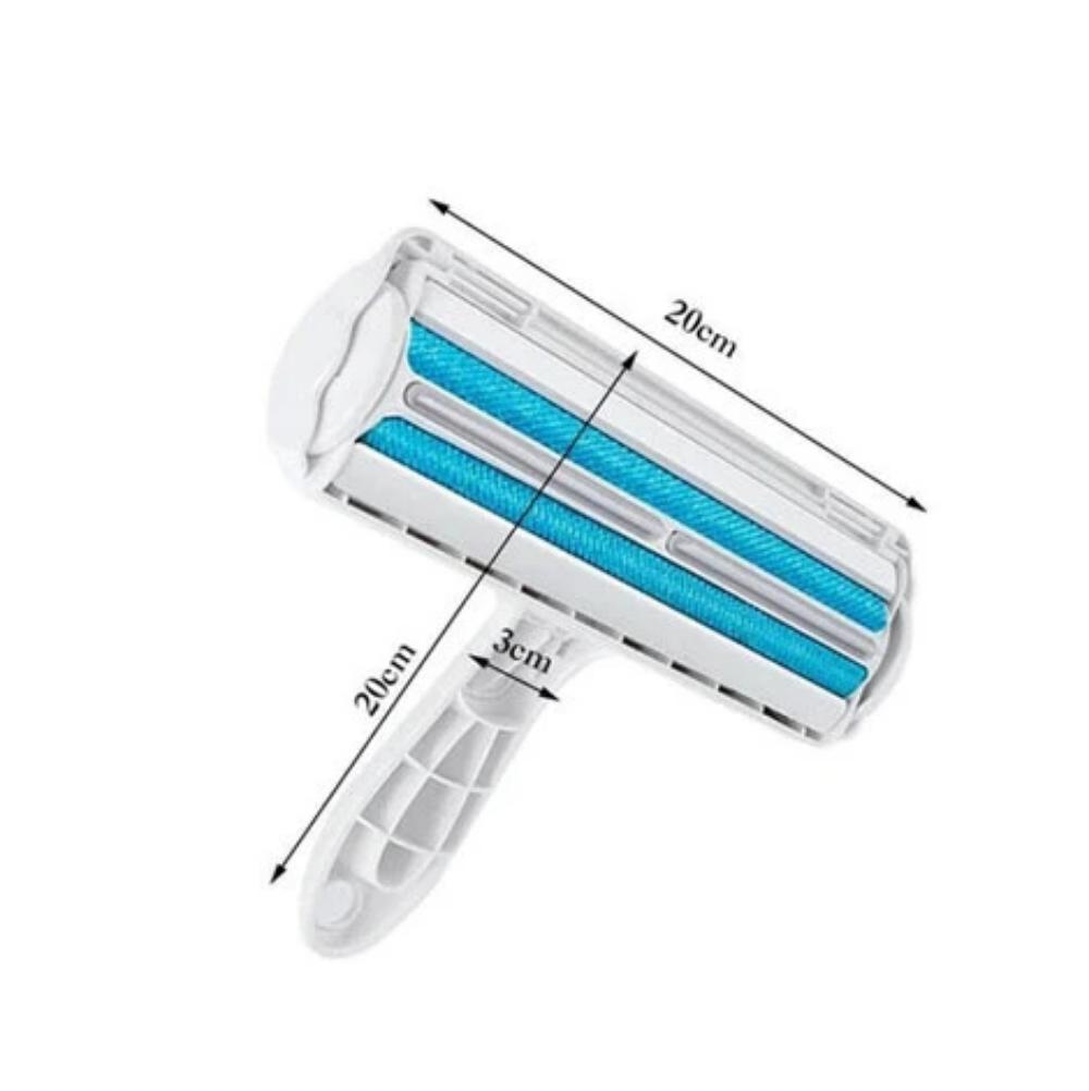 2-way pet hair remover with microfiber roller - FurSweep