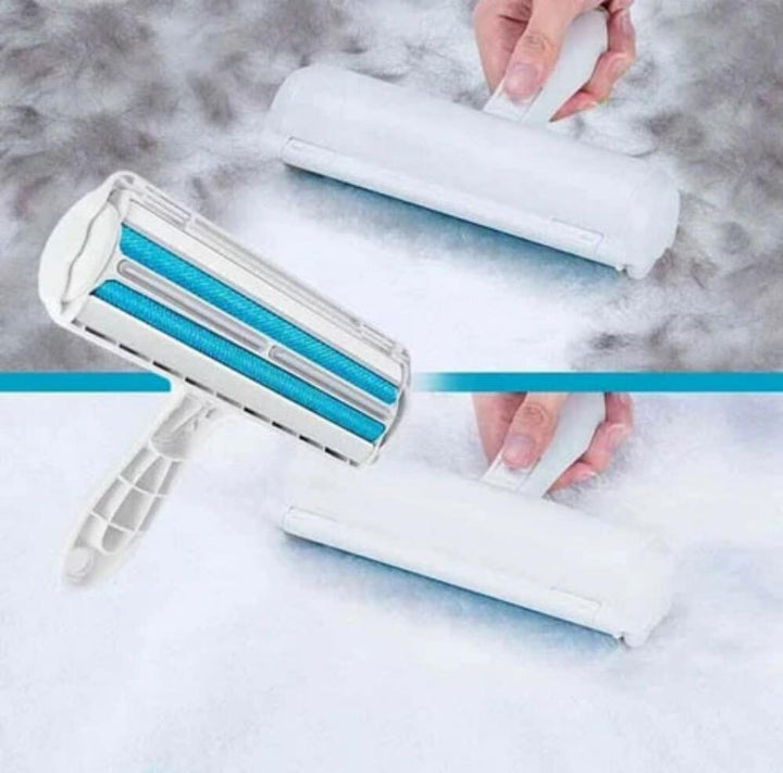 2-way pet hair remover with microfiber roller - FurSweep