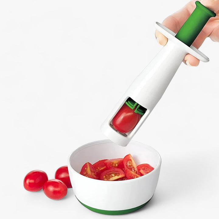 Cortador de tomates para una preparación de frutas sin esfuerzo – CherryMate